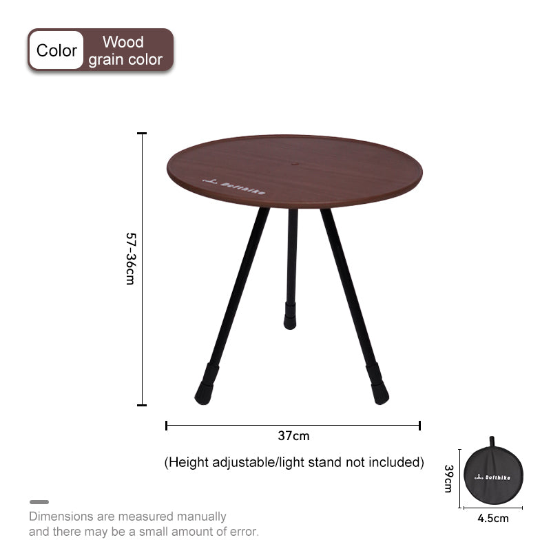 Defthike Portable Round Table – Foldable, Lightweight & Space-Saving for Outdoor Adventures