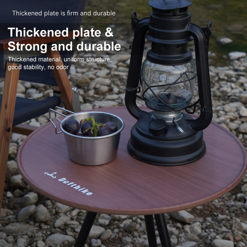 Defthike Portable Round Table – Foldable, Lightweight & Space-Saving for Outdoor Adventures