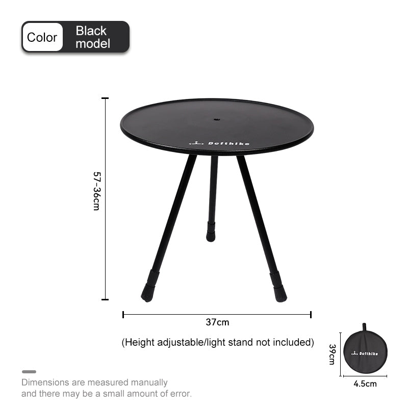 Defthike Portable Round Table – Foldable, Lightweight & Space-Saving for Outdoor Adventures