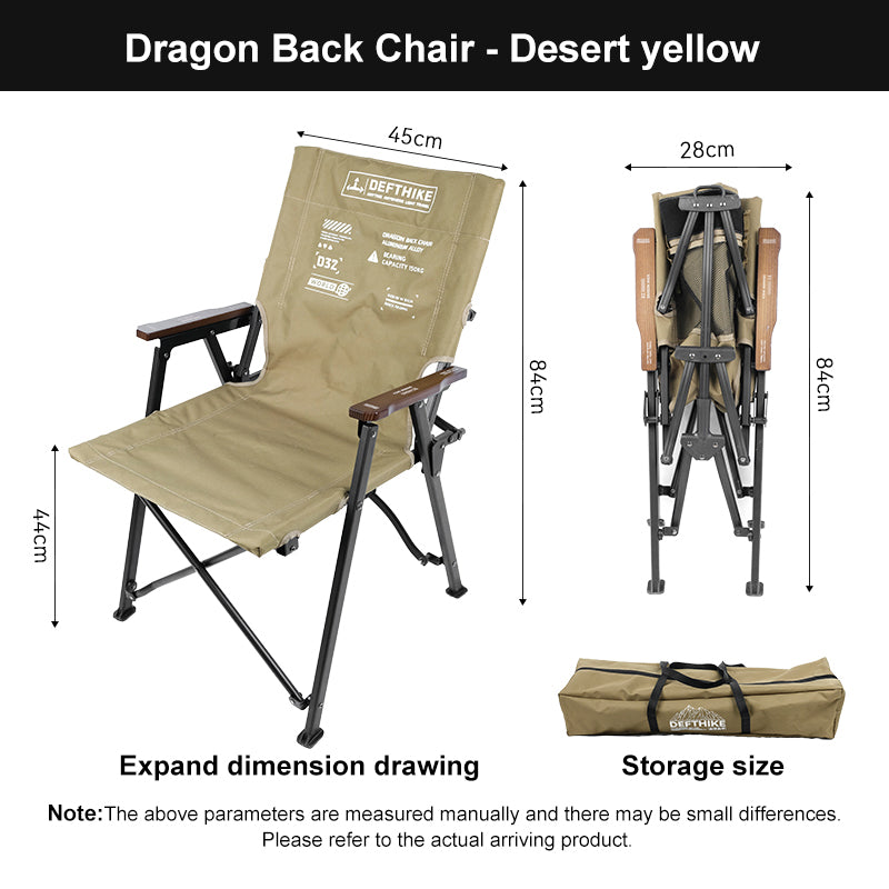 Defthike Spine Chair - Lightweight and Durable, Perfect for Comfortable Seating During Outdoor Activities